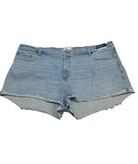 Abercrombie &amp; Fitch Jean Short Womens Plus 37/24 Mom Short High Rise Cur... - $47.07 CAD