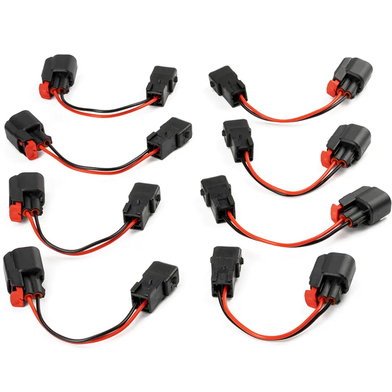 8 x New Engine Harness EV1 Connector (LS1 LS6 LT1 style) Male Fuel Injector EV6 - £25.96 GBP