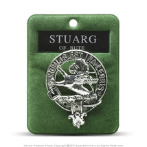 Clan Stuart Of Bute Scottish Crest Badge Brooch Pin for Clothes Gift Souvenir - £9.48 GBP