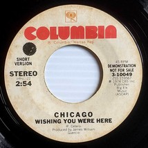 Chicago - Wishing You Were Here [7&quot; 45 rpm Promo] Columbia 3-10049 - £6.26 GBP