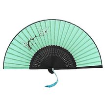 Alien Storehouse Chinese Style Folding Fan Summer Fan Foldable Dancing Handheld  - $18.54