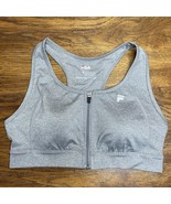 Fila Size M Women Running Sports Bra Padded Wireless with Front Zipper - $511.97 MXN