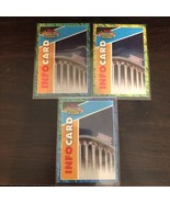 1992 Topps Stadium Club Info Cards Lot Of 3 With History Information - $3.12 CAD