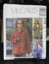 McCalls 3788 Misses Jacket in 2 Lengths, Hat & Scarf Pattern - Size L & XL 16-22 - $9.89