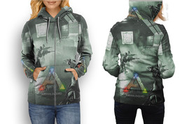 ARK Survival Evolved   All Over Print Zipper Hoodie for Women - £22.29 GBP