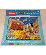 Disney Mickey Donald Lift &#39;n Look Puzzle Space Moon Adventure Vintage 19... - $39.40