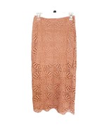 Jen&#39;s Pirate Booty Terra Cotta Crochet Lace Stellar Maxi Skirt Small - $90.15 CAD