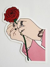Hands Holding Rose Painted Nails Ring Tattoo Sticker Decal Multicolor Awesome - £1.75 GBP