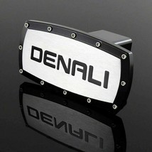 Brand New Denali Black Tow Hitch Cover Plug Cap 2&#39; Trailer Receiver Engr... - £39.15 GBP