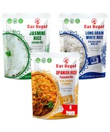 Eat Regal Rice 3 Flavor Ready to Eat, Variety Pack of 6, 8.8oz, Side Dish - €12,05 EUR