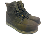 KEEN MENS SAN JOSE 6&quot; WP ALUMINUM TOE Work Boots CASCADE BROWN/BLACK Siz... - $142.49