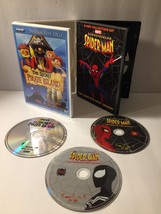 3 DVD&#39;s Spiderman and Playmobile Interactive DVD The Secret of Pirate Island - £3.78 GBP