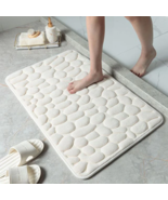 Cobblestone Embossed Bathroom Bath Mat Non-slip Carpets | Shower Room Doormat... - $9.00
