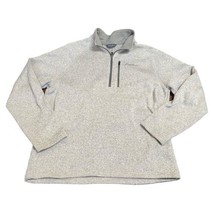 Eddie Bauer 1/4 Zip Pullover Sweater Size XL Light Heather Gray - £14.04 GBP