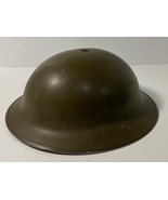 WWII, CANADIAN, MK.I, G.S.W.  1941 BRODIE HELMET, w/LINER AND ORIGINAL C... - $185.00