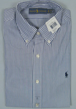 NEW Polo Ralph Lauren Dress Shirt!  White &amp; Blue Stripe  US &amp; Euro Sizing - £39.31 GBP