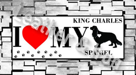 New I Love My King Charles Spaniel Dog Design Checkbook Cover - £7.95 GBP