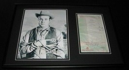 Tim Conway Signed Framed 1989 Lunch Receipt &amp; Photo Display Carol Burnett Show - £97.33 GBP