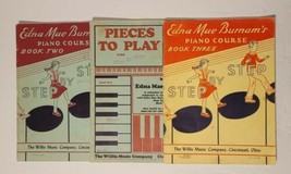 Edna Mae Burnam Lot of 3 Step by Step Course SHEET MUSIC #2 , 3 + Pieces to Play - $10.88