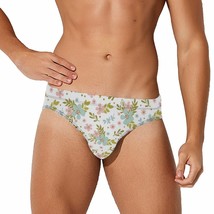 Mondxflaur Floral Swim Briefs Sexy Swimming Trunks Quick Dry Soft Athletic - £15.94 GBP