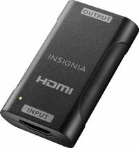 Insignia- HDMI Cable Repeater with 4K and HDR Support - Black - £43.14 GBP