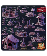 3D Printed Cast n Play Red Magic Spa Set 28mm 32mm D&amp;D - $47.93 CAD+