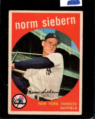 1959 TOPPS #308 NORM SIEBERN GOOD+ YANKEES *NY13201 - $2.45