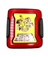 Hibiscus (yellow) brake tail light covers / fits 2018-25 jeep JL with LED lights - $31.61