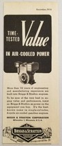 1950 Print Ad Briggs &amp; Stratton 4-Cycle Gas Engines Value Milwaukee,WI - $8.98