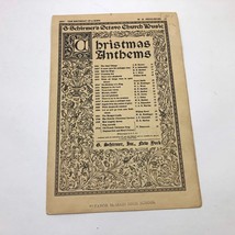 G. Schirmer&#39;s Octavo Church Music the Birthday of A King Booklet 8 pages - $9.89