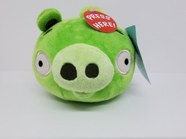 Angry Birds Green Pig Bad Piggie 5&quot; Plush Stuffed Animal Doll *NO SOUND*  - £47.45 GBP