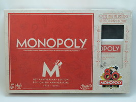 Monopoly 80Th Anniversary Board Game Hasbro 100% Complete Near Mint Bili... - $33.84