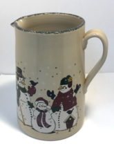 Large Home and Garden Party Stoneware Holiday Snowman Family October 200... - $39.59