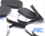 1/2&quot; x 1&quot; x 1/8&quot; Oval Shaped Rubber Feet  3M Backing  Various Package Sizes - $10.32+