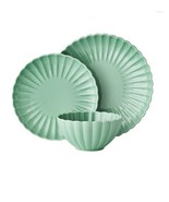 The Pioneer Woman Colette Scallop Green 12-Piece Stoneware Dinnerware Set - €84,19 EUR The Pioneer Woman Colette Scallop Green 12-Piece Stoneware Dinnerware Set - €84,19 EUR