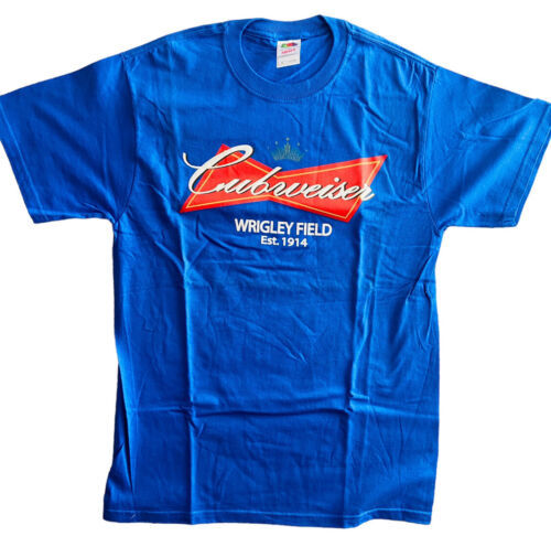 Chicago Cubs Budweiser T Shirt Mens M CUBweiser Wrigley Field Beer MLB Baseball - $14.90