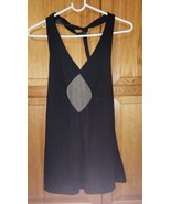 First Look Women&#39;s Black Backless Top Swimsuit Cover Large - $7.96 CAD