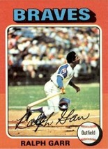 1975 Topps Ralph Garr, Braves Baseball Card #550, use for Collection, Christmas - £3.08 GBP