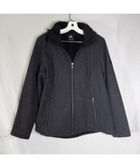 ZeroXposur ZX Women&#39;s Gray/Black Removeable Hooded Coat Jacket Size Lg - £18.20 GBP