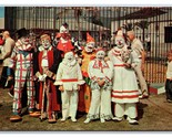 Ringling Bros Circo Pagliacci Sarasota Florida Fl Unp Cromo Cartolina Y16 - £9.05 GBP