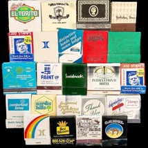 Vintage Matchbooks Lot Of 23 Matches Mixed Themes Struck And Unstruck E19K - £23.66 GBP