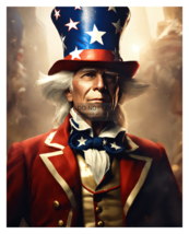Uncle Sam Patriotic American Icon 8X10 Fantasy Photo - £6.67 GBP