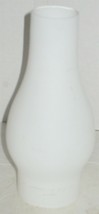 Vintage 8 5/8&quot; White Frosted Glass Hurricane Shade Oil/Kerosene Lantern ... - $18.81