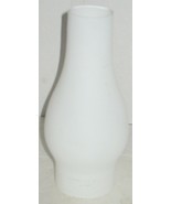 Vintage 8 5/8&quot; White Frosted Glass Hurricane Shade Oil/Kerosene Lantern ... - $26.37 CAD