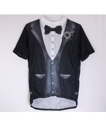 PRIMAL Cycling Jersey &quot;The Ritz&quot; Black Tuxedo Short Sleeve Size XL Black... - $29.85 CAD