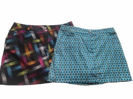 Slazenger Golf Abstract Geo Print Skort Skirt Built in Short Womens 12 L... - $31.66