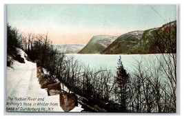 Hudson Fiume Anthony Naso Dunderberg Mountain New York Unp Udb Cartolina P16 - £3.16 GBP
