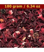 Dried Hibiscus 180Gram Organic Flowers Tea Loose Leaf Roselle Tea Herb... - £10.08 GBP