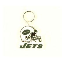 NFL New York Jets Football Team Official Licensed Rubber Helmet Keychain - £8.70 GBP