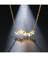 Gold Celestial Star Cluster Necklace - £15.58 GBP